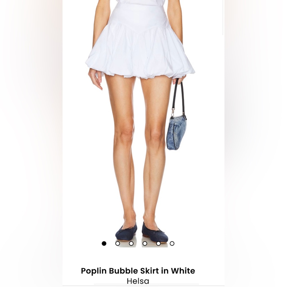 Helsa Poplin Bubble Skirt